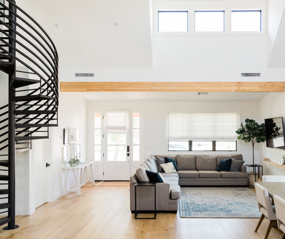 Light & airy white oak hardwood flooring in Green Bay, WI from Macco's Flooring