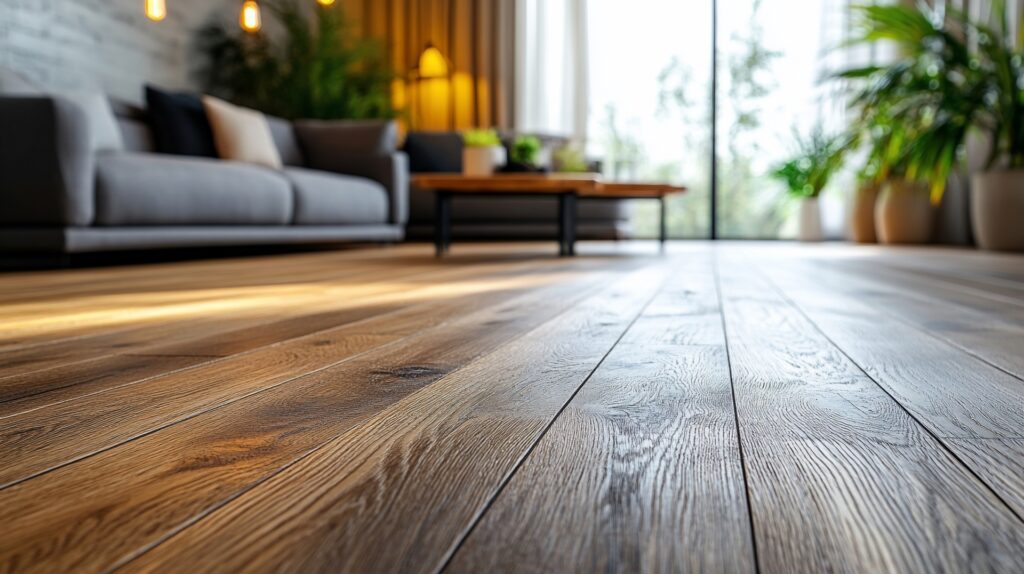 Wire brushed hardwood flooring finishes